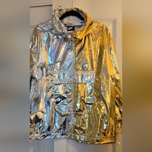 Nike Gold and Silver Pullover Lightweight Jacket